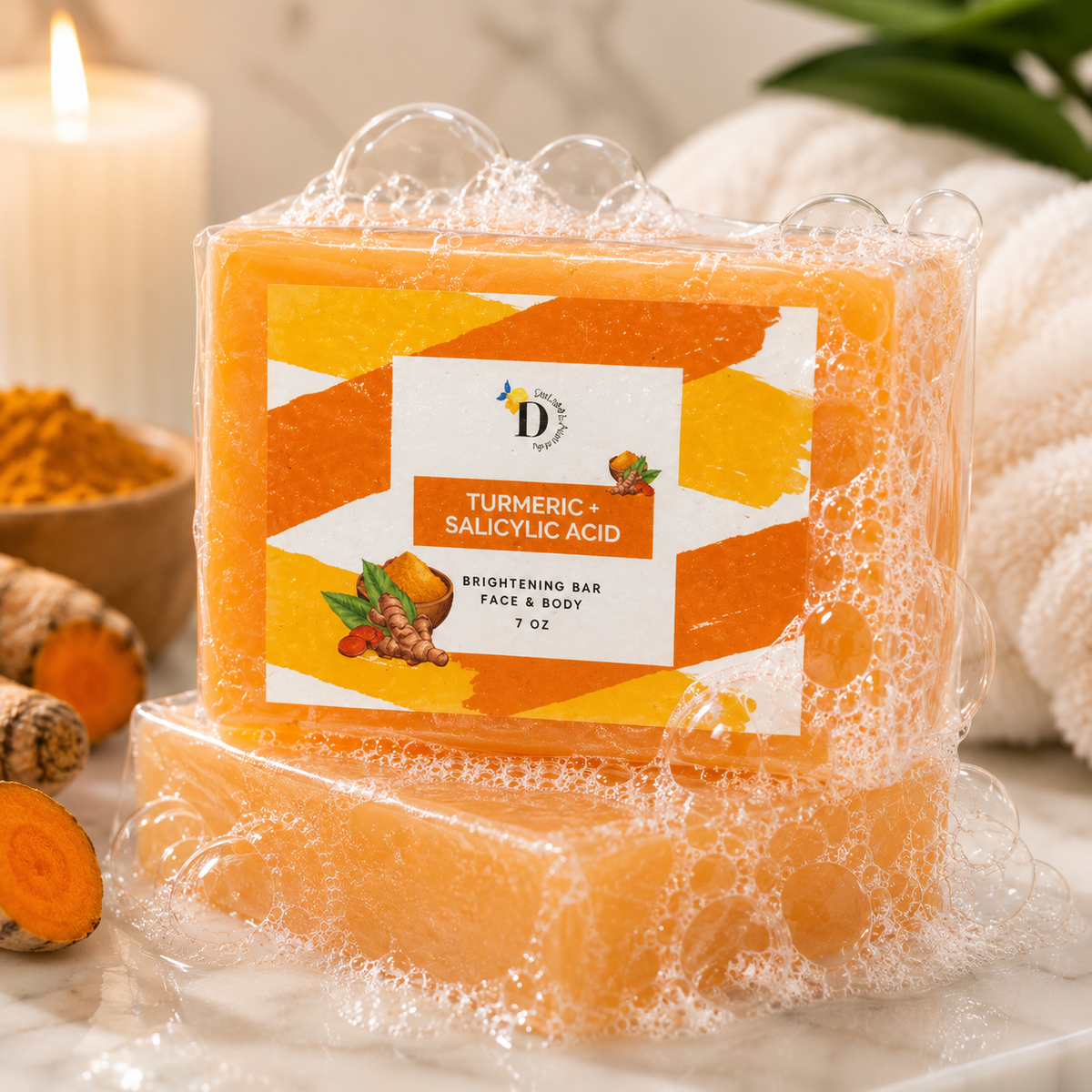 Turmeric + Salicylic Brightening Bar Soap