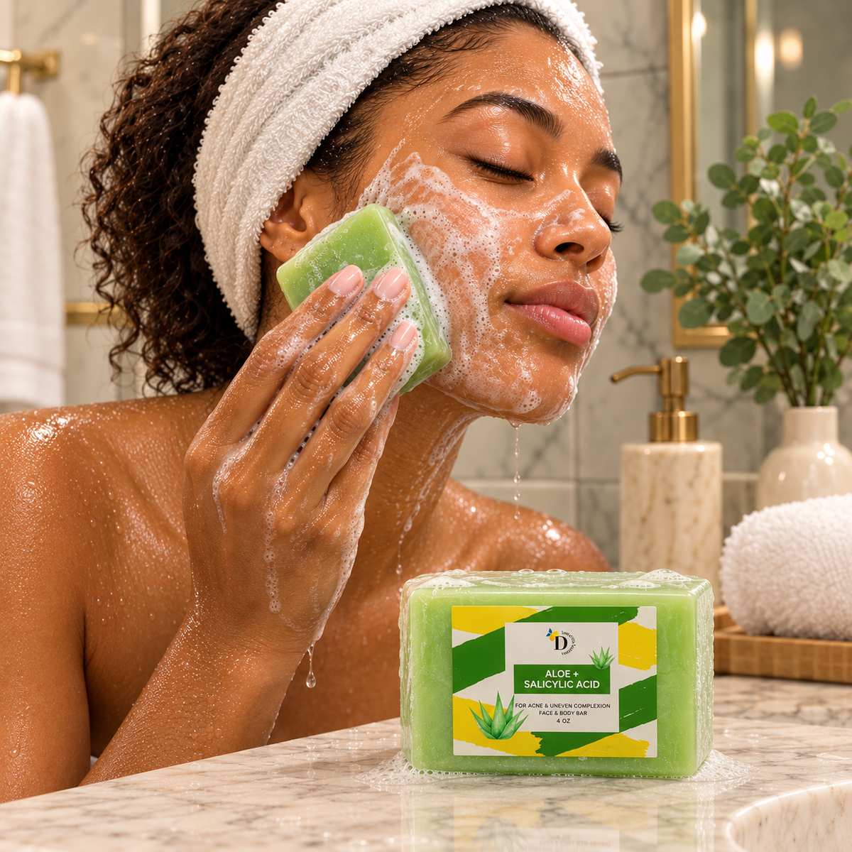 Aloe + Salicylic Acne and Grease Control Bar Soap