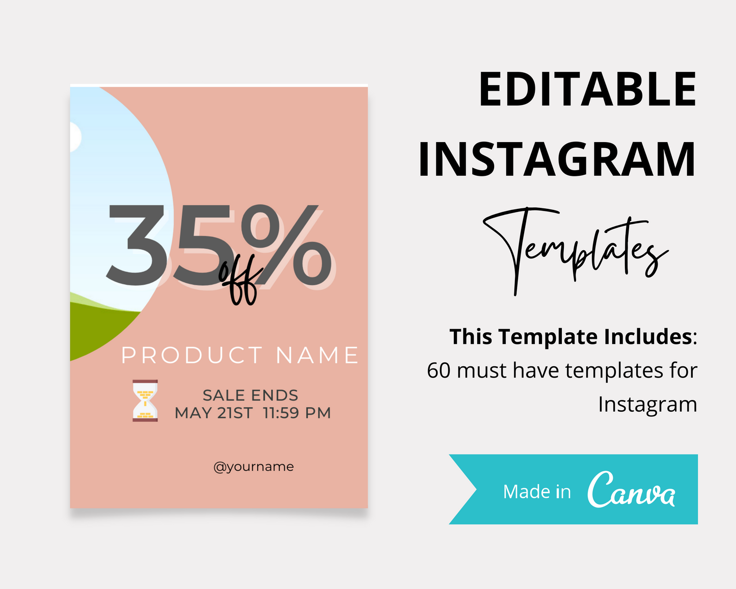 60 Beauty & Skincare Instagram Post Templates