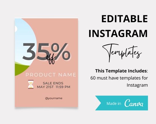 60 Beauty & Skincare Instagram Post Templates